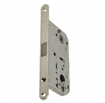 фото замок магнитный mc85 sn под цилиндр (магнит по центру)