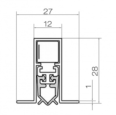 фото порог автоматический athmer isolporte omega silicone single 930 мм